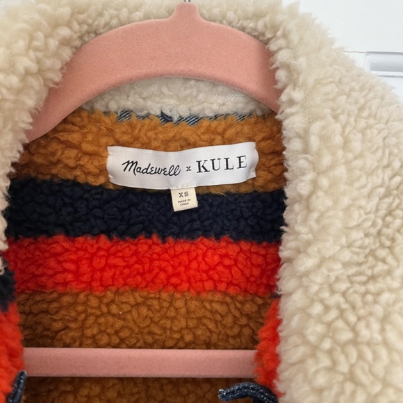 Madewell X Kule Denim Jacket with Removable Sherpa Vest - Picture 4 of 6